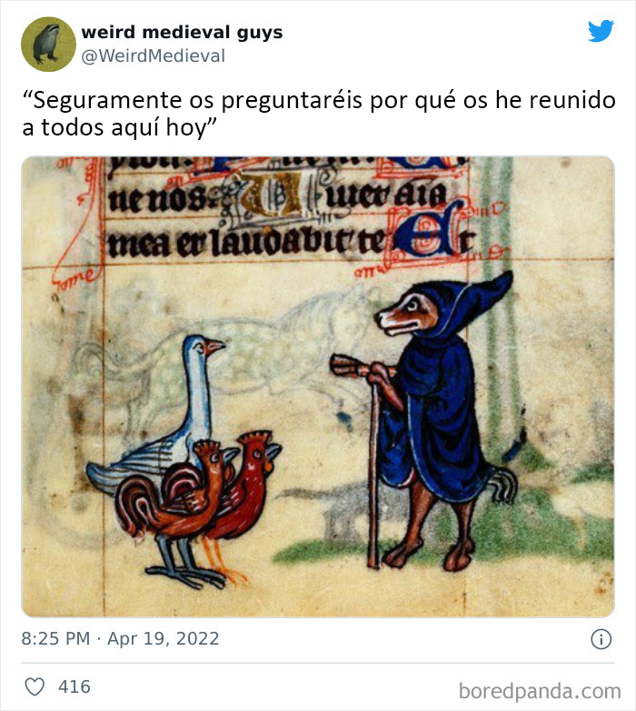 30 Times Medieval Painters Had No Idea How Something Looked And Created "Weird Medieval Guys", As Shared On This Twitter Page