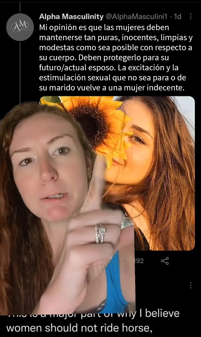 Este hombre es ridiculizado por una Tiktoker después de hacer un hilo diciendo que las mujeres no deberían montar a caballo porque las excita sexualmente