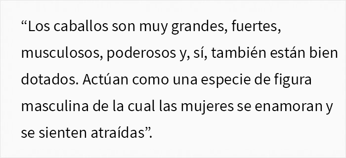 Este hombre es ridiculizado por una Tiktoker después de hacer un hilo diciendo que las mujeres no deberían montar a caballo porque las excita sexualmente