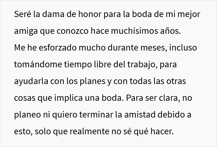 Esta dama de honor, que tiene una cicatriz en el rostro, preguntó si podía no asistir a la boda cuando la novia le prohibó usar maquillaje