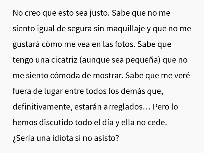 Esta dama de honor, que tiene una cicatriz en el rostro, preguntó si podía no asistir a la boda cuando la novia le prohibó usar maquillaje