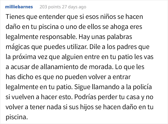 Esta mujer no permite que los hijos de los vecinos usen su piscina privada porque "solo son niños", y se enfadan