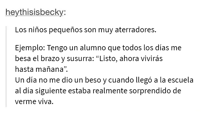 Niños aterradores