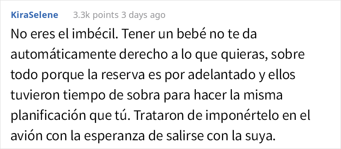 Una madre furiosa porque un chico no le cede el asiento en el avión hace comentarios sarcásticos, él recurre a Internet para preguntar cuál de los dos se equivocó