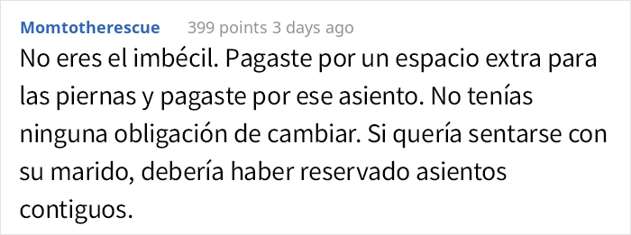 Una madre furiosa porque un chico no le cede el asiento en el avión hace comentarios sarcásticos, él recurre a Internet para preguntar cuál de los dos se equivocó