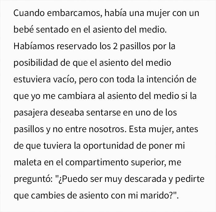 Una madre furiosa porque un chico no le cede el asiento en el avión hace comentarios sarcásticos, él recurre a Internet para preguntar cuál de los dos se equivocó