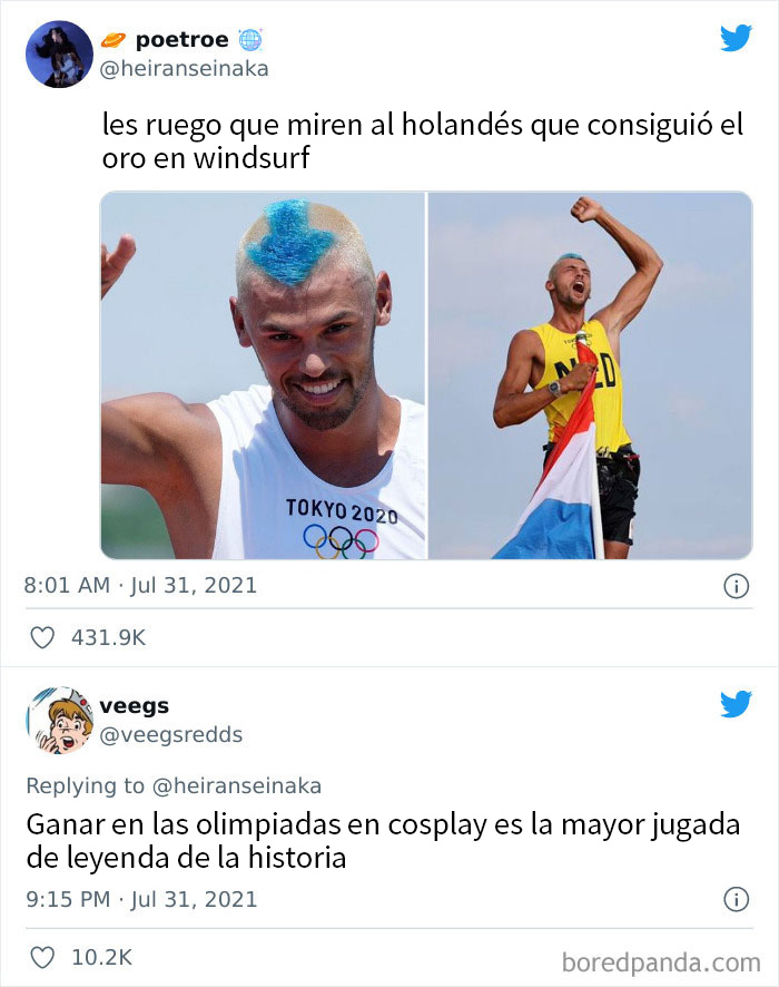 Un loco gana el oro en las olimpiadas... en cosplay