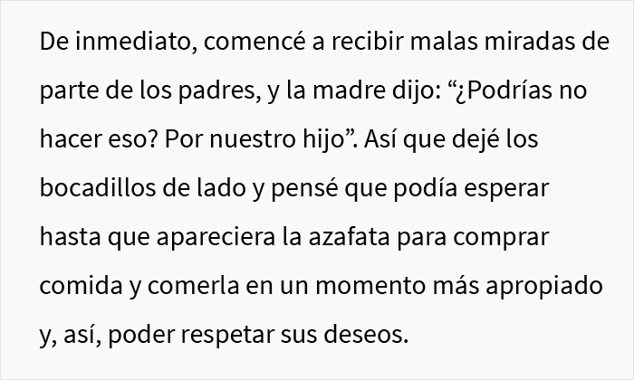 “No me importa, toma un vuelo privado”: Un pasajero le dijo a esta persona diabética que no comiera ya que su hijo tenía síndrome de Prader-Willi, pero el pasajero interpelado se negó por completo