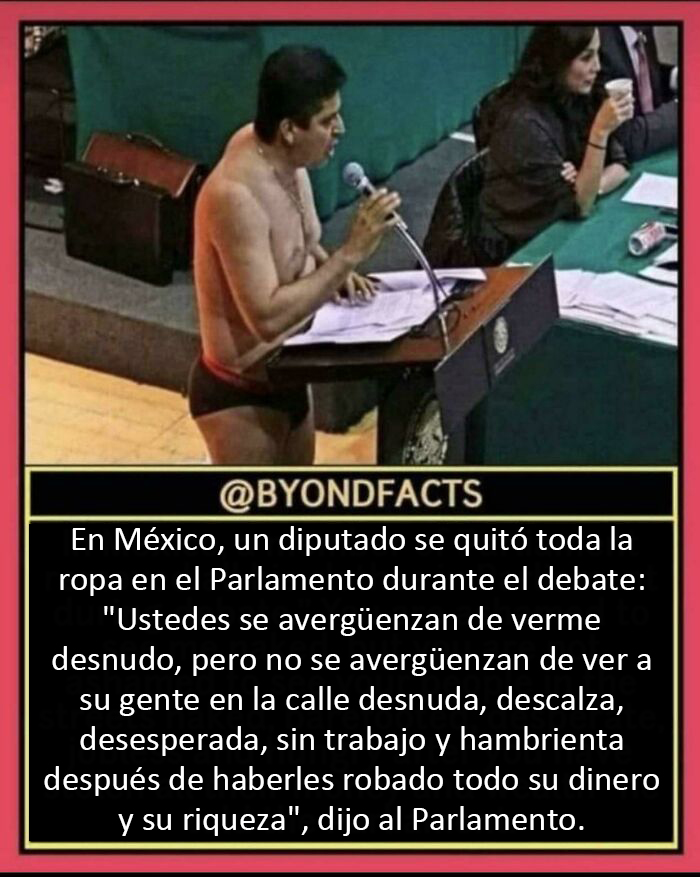 Se desnudó para demostrar algo