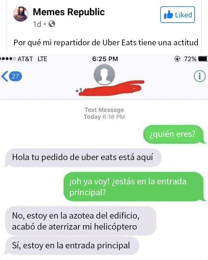 Vi esto en FB hoy, me hizo carcajear