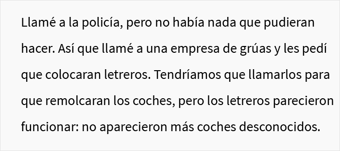 Esta persona congeló los coches de sus vecinos después de que ocuparan ilegalmente su aparcamiento