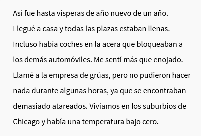 Esta persona congeló los coches de sus vecinos después de que ocuparan ilegalmente su aparcamiento