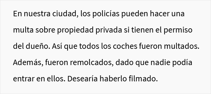 Esta persona congeló los coches de sus vecinos después de que ocuparan ilegalmente su aparcamiento