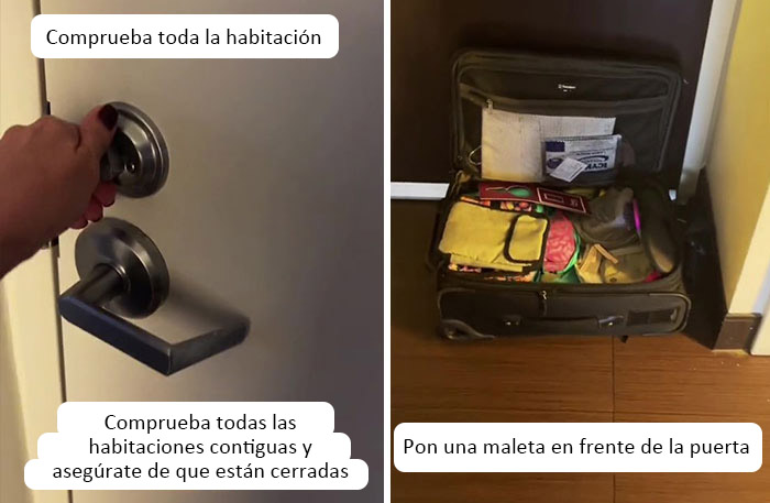 12 Trucos de seguridad en hoteles para quienes viajan solos, compartidos por esta auxiliar de vuelo