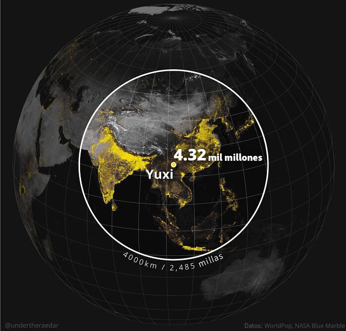 El Círculo de Yuxi: La zona más superpoblada del mundo