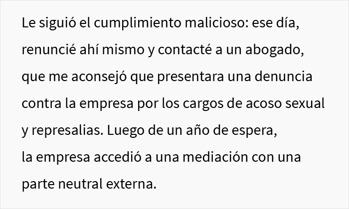 "Mi jefe me dijo que lo demandara, así que eso hice": Esta empleada de talla grande se rió la última tras demandar a su "terrible jefe"