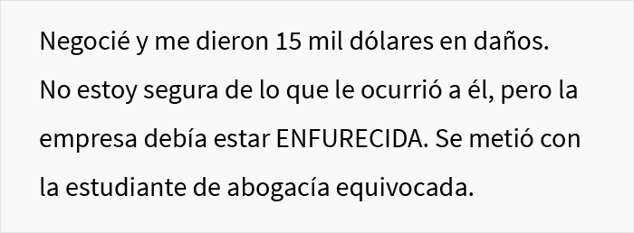 "Mi jefe me dijo que lo demandara, así que eso hice": Esta empleada de talla grande se rió la última tras demandar a su "terrible jefe"