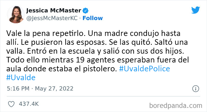 Una madre hizo lo que la policía se negó a hacer