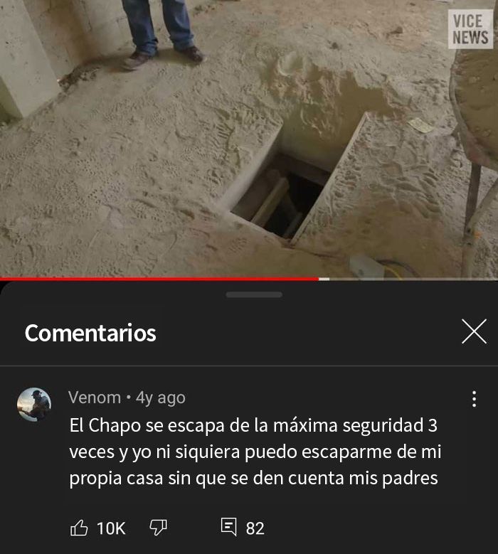 Dentro del túnel de escape de El Chapo