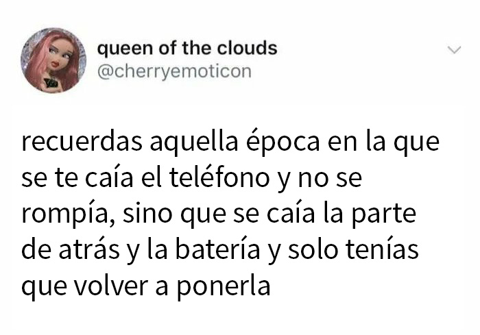 Y entonces solo tendríamos que comprar una batería nueva en lugar de comprar un teléfono nuevo/pedir a la empresa que la sustituya y, por lo tanto, desperdiciar más materiales