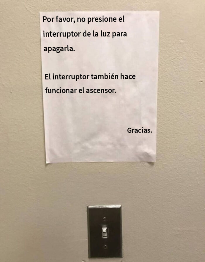 Ya instalé el interruptor de luz, jefe