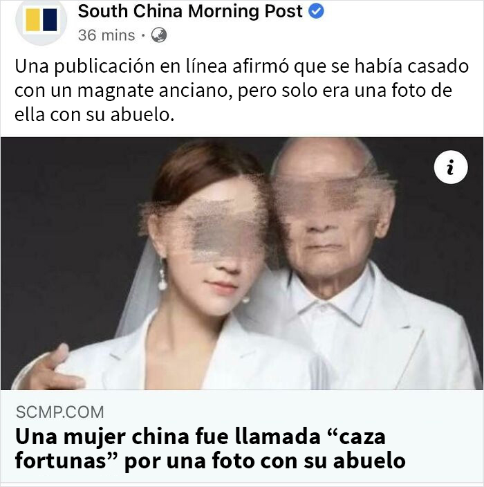 La forma en que la gente asumió que su abuelo era su sugar daddy