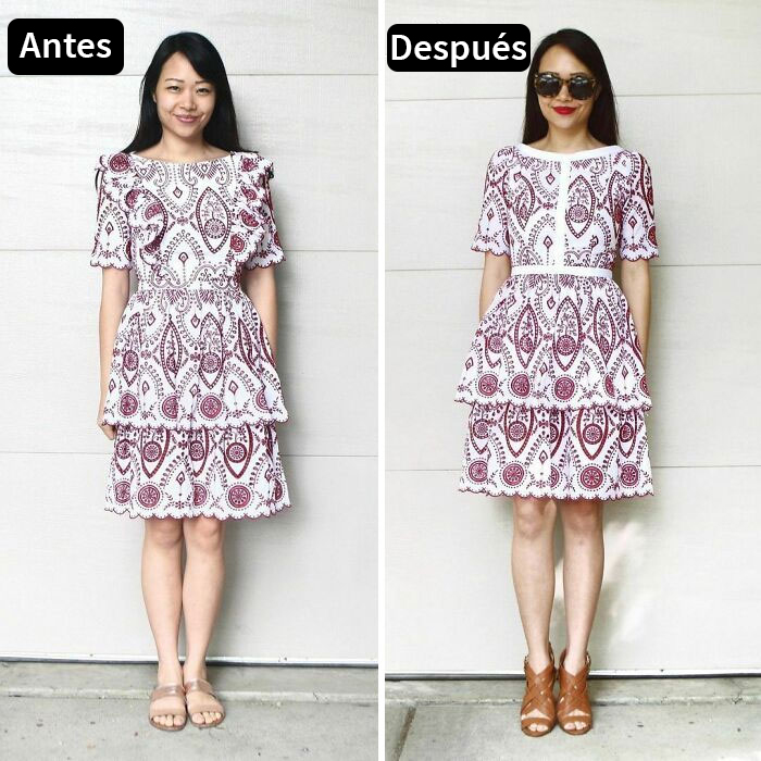 Mom Transforms 30 Old And Ugly Pieces Of Clothing To Save Money, And The Result Gains Her 296k Instagram Followers