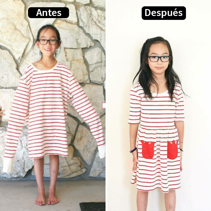 Mom Transforms 30 Old And Ugly Pieces Of Clothing To Save Money, And The Result Gains Her 296k Instagram Followers