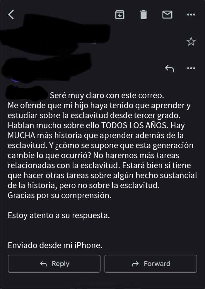 Un correo electrónico que recibí de un padre luego de que su hijo no hiciera dos de sus tareas sobre la Guerra Civil en Apush