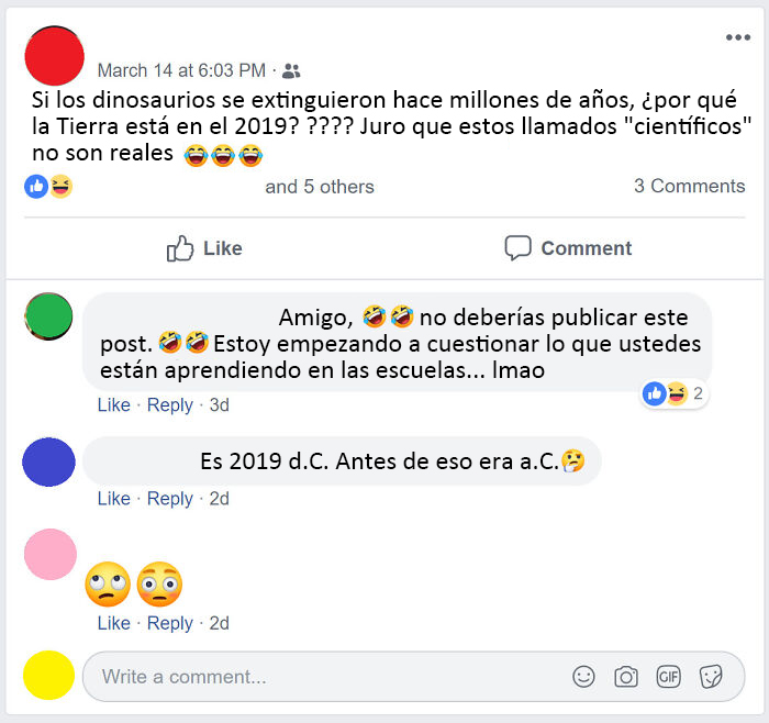 Navegando por Facebook y no podía creer lo que vi