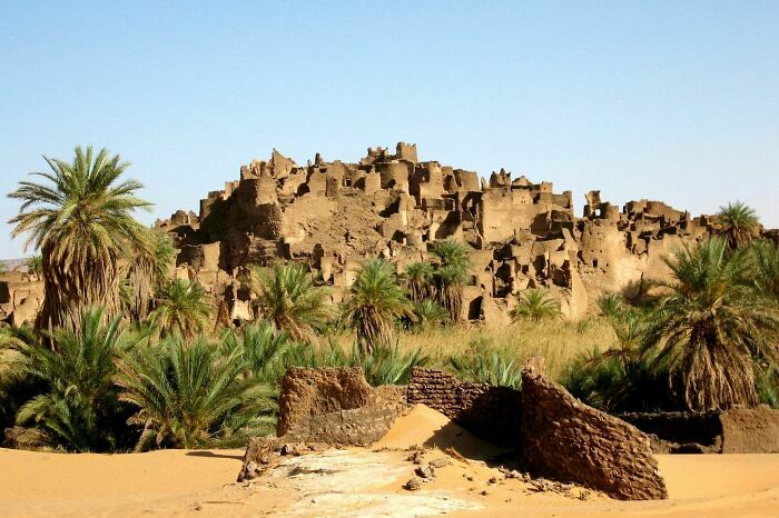 Ciudad Perdida De Djado, En El Desierto Del Sahara, Niger