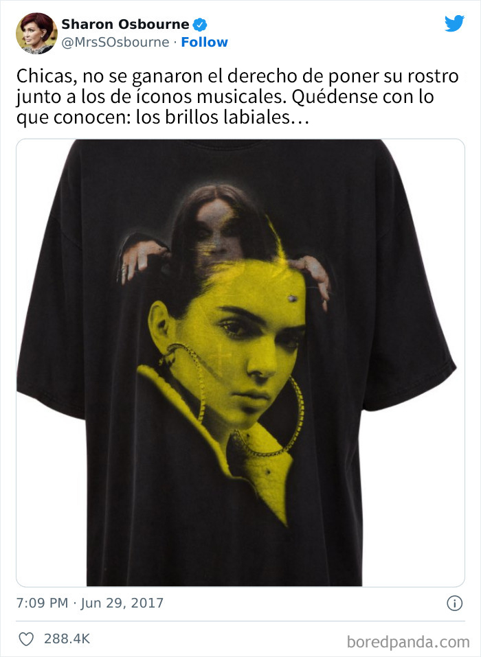 Kendall y Kylie Jenner vendieron costosas camisetas que mostraban sus rostros encima de imágenes de famosos grupos y artistas musicales