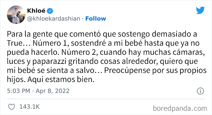 Las personas que odian a Khloé Kardashian la criticaron por sostener demasiado a su hija