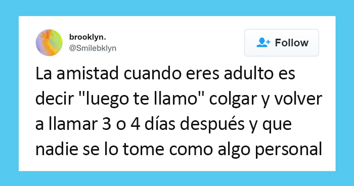 20 Tuits sobre la amistad que querrás compartir con tus amigos