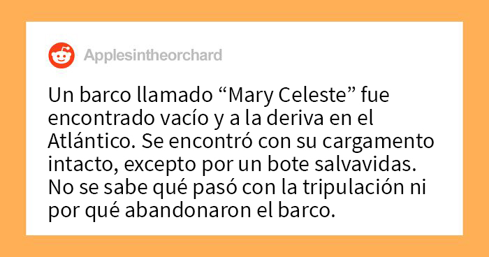 20 De los misterios sin resolver más extraños de todos los tiempos, compartidos en este hilo online