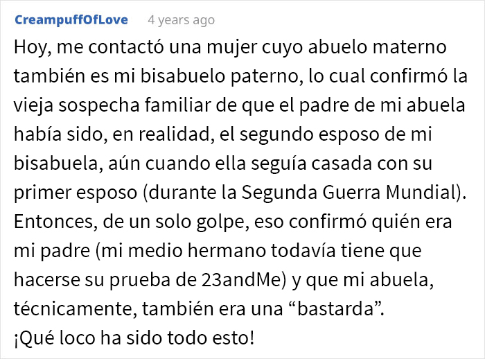  La bisabuela tuvo una vida amorosa complicada