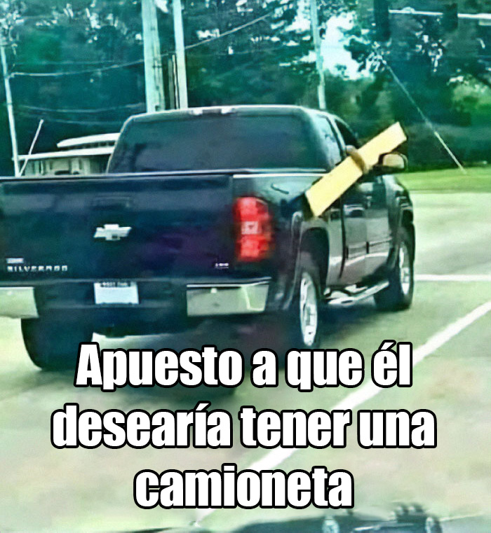 De usar una camioneta pickup