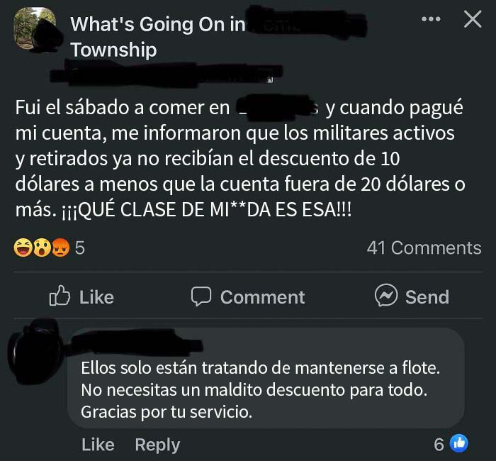 Buuuuh no conseguí un descuento de menos de 2 dólares en un restaurante que ya tenía un precio justo