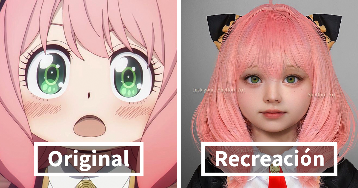 Este artista recrea personajes de anime y videojuegos usando