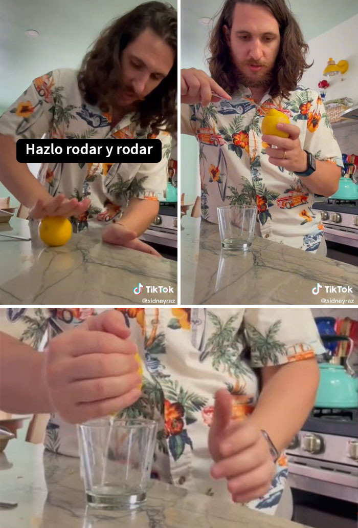 Para poder sacarle el jugo a un limón, debes hacerlo rodar y, luego, hacerle agujeros
