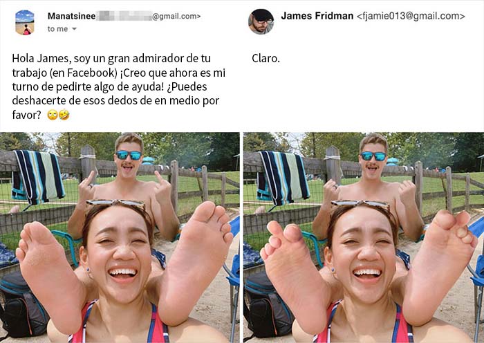 New Hilarious Photoshop Edits By Master Troll James Fridman Who Takes Photo Requests Too Literally (18 Pics)