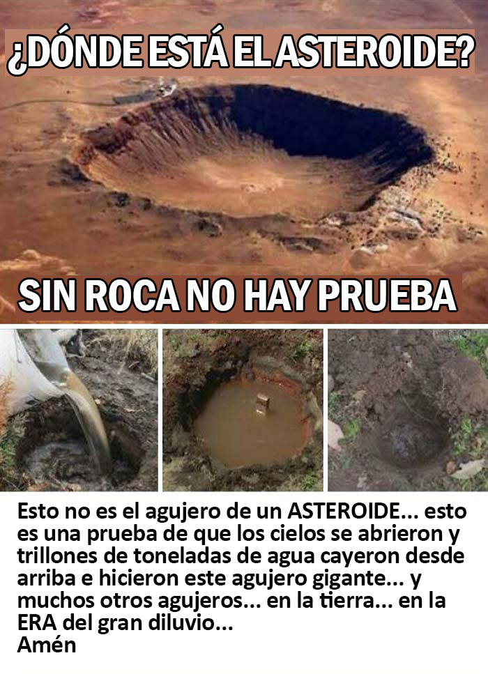 Esto no es el agujero de un asteroide