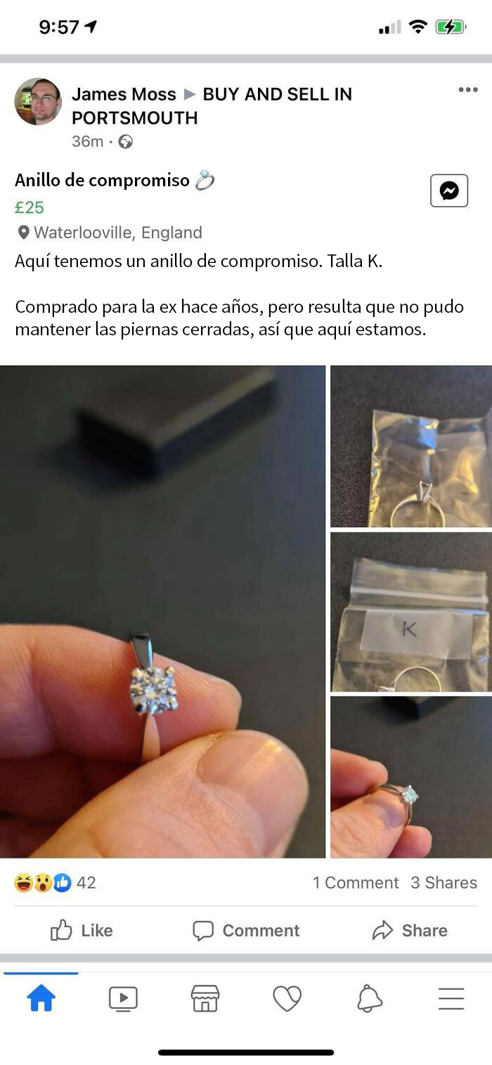 No pudo mantener las piernas cerradas, así que aquí estamos