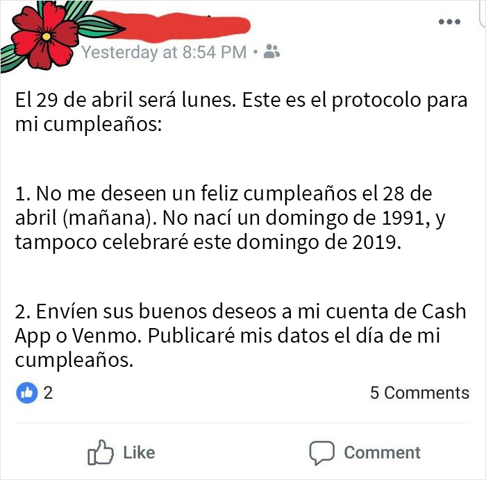 ¿Feliz cumpleaños?