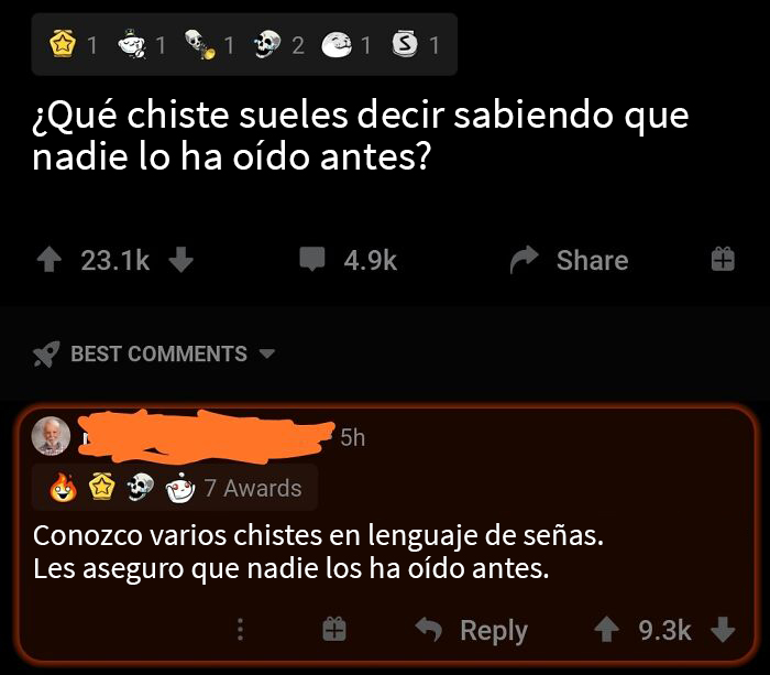 Sin dudas, él es el ganador del hilo