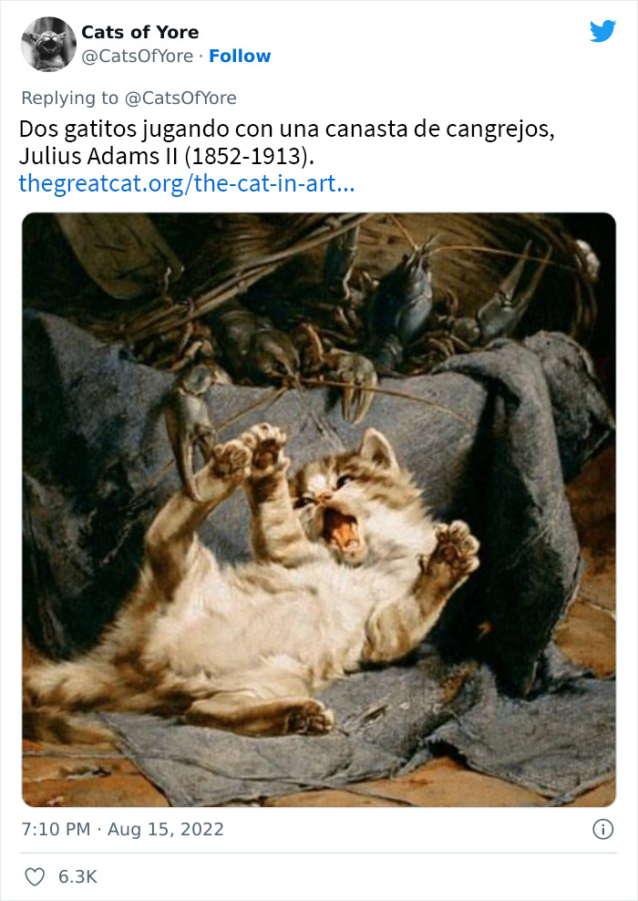 Los gatos destrozando cosas no son un problema moderno, como muestran estas 24 imágenes a través de la historia