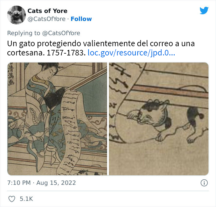 Los gatos destrozando cosas no son un problema moderno, como muestran estas 24 imágenes a través de la historia