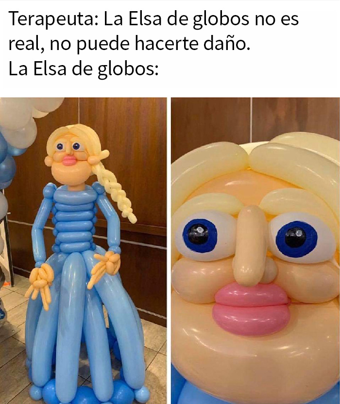 Elsa de globos