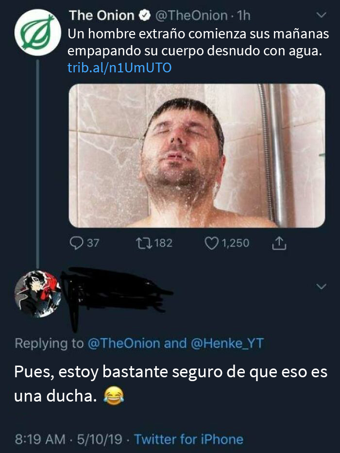 Hasta tiene una foto de perfil de un anime