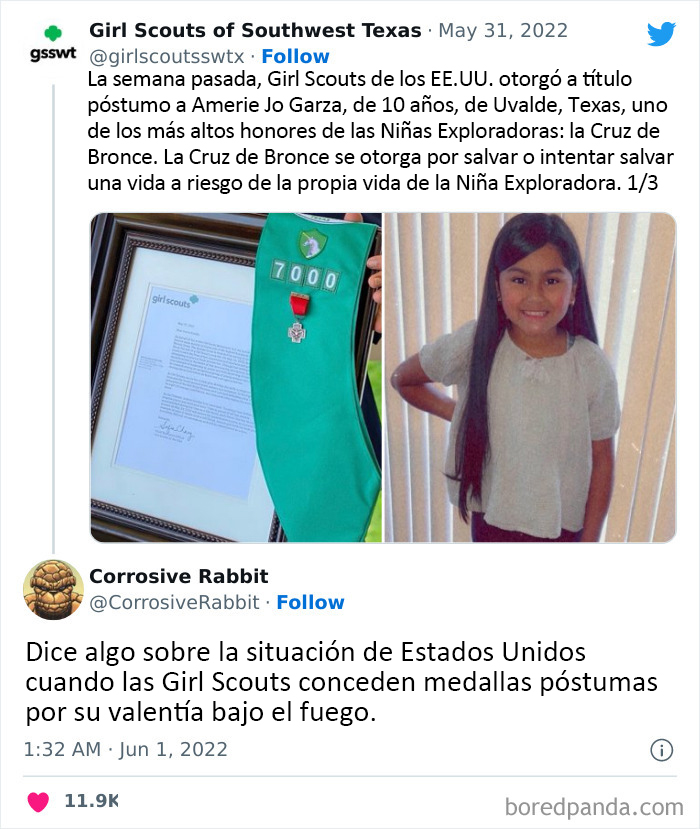 Las niñas son más valientes que algunos de estos policías